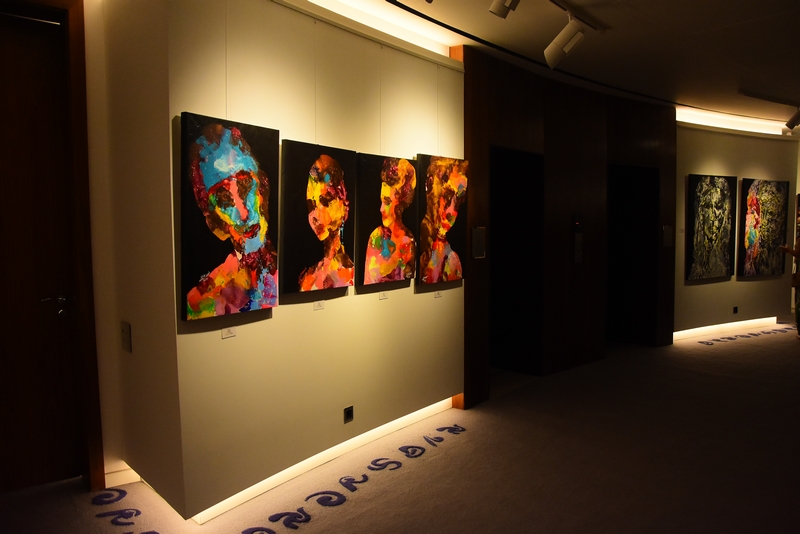 Conflicted Faces Exhibition by Fadwa Hamdan